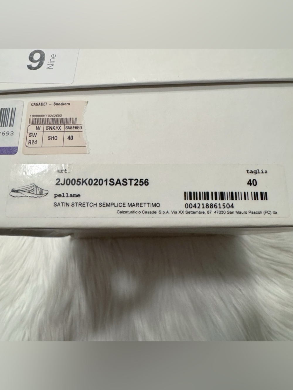 Casadei Satin Stretch Semplice Marettimo Slip-On Sneakers Size EU 40 (US 9) - Picture 10 of 10